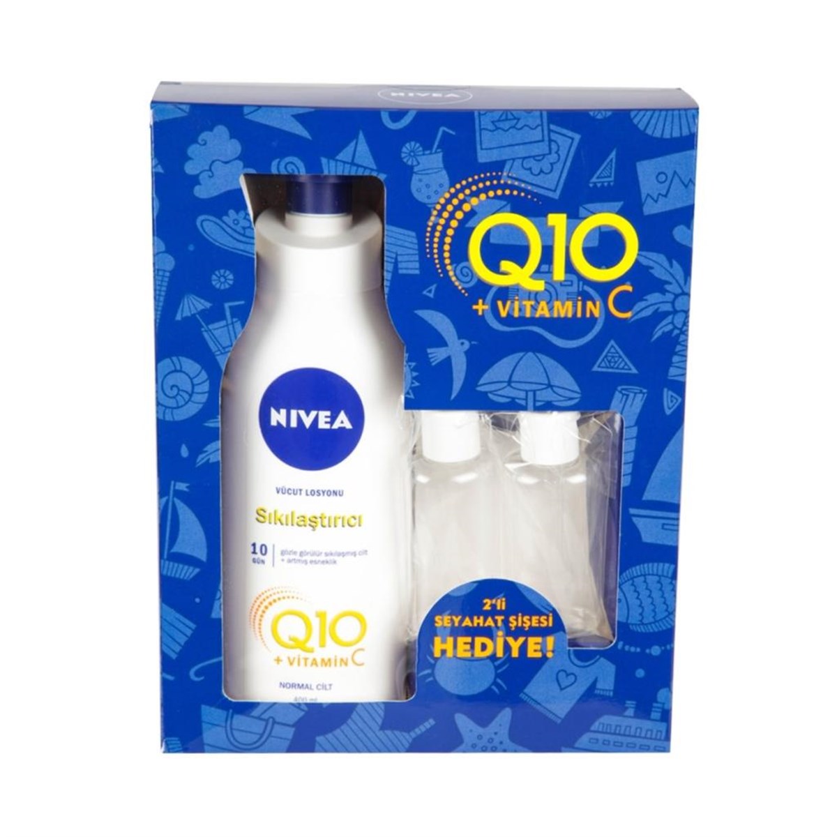 Nivea Q10 + Vitamin C Sıkılaştırıcı Vücut Losyonu Set | Cossta Cosmetic  Station