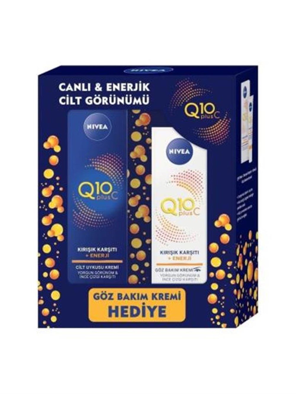 Nivea Q10 Plus C Kırışık Karşıtı Gece Kremi + Göz Bakım Kremi