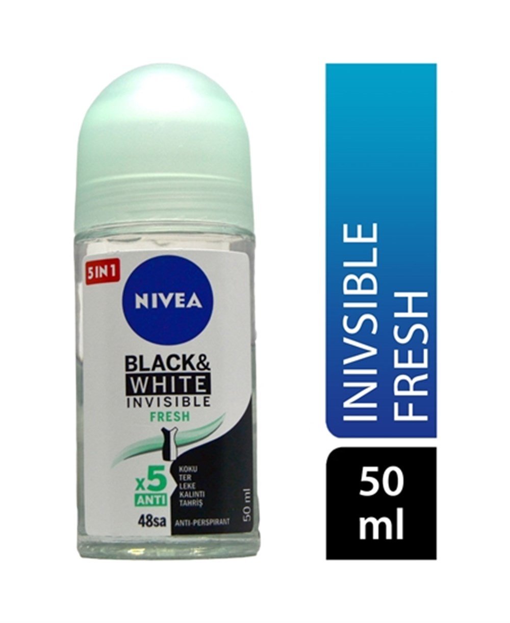 Nivea Roll-On 50 Ml İnvisible Black & Whıte Fresh Kadın