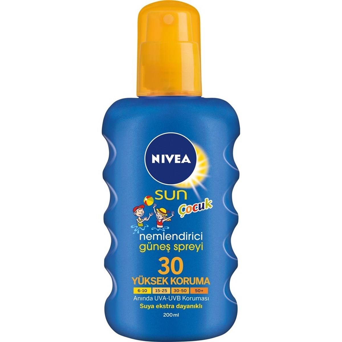 Nivea Sun Çocuk Renkli Nemlendiricili Güneş Spreyi Gkf 30 200 Ml