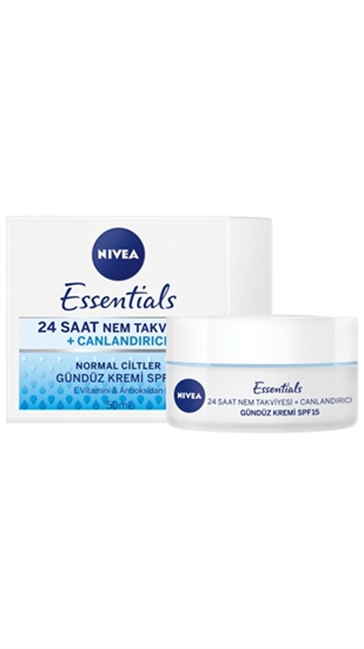 NIVEA VISAGE ESSENTIAL GUNLUK BAKIM KREM 50ML CANLANDIRICI