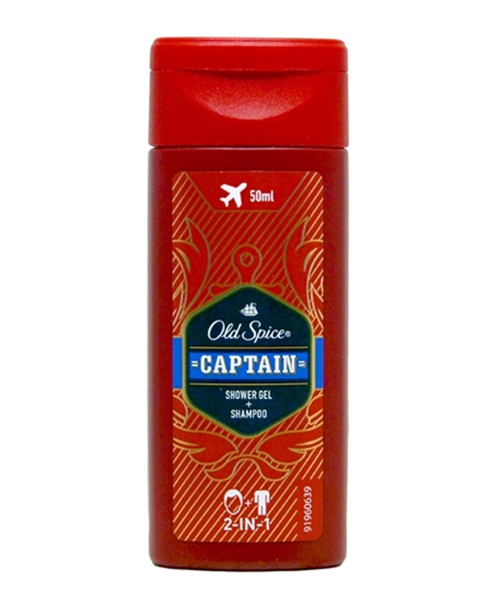 Old Spice Duş Jeli ve Şampuan 50 ml 2si1 Arada Captain