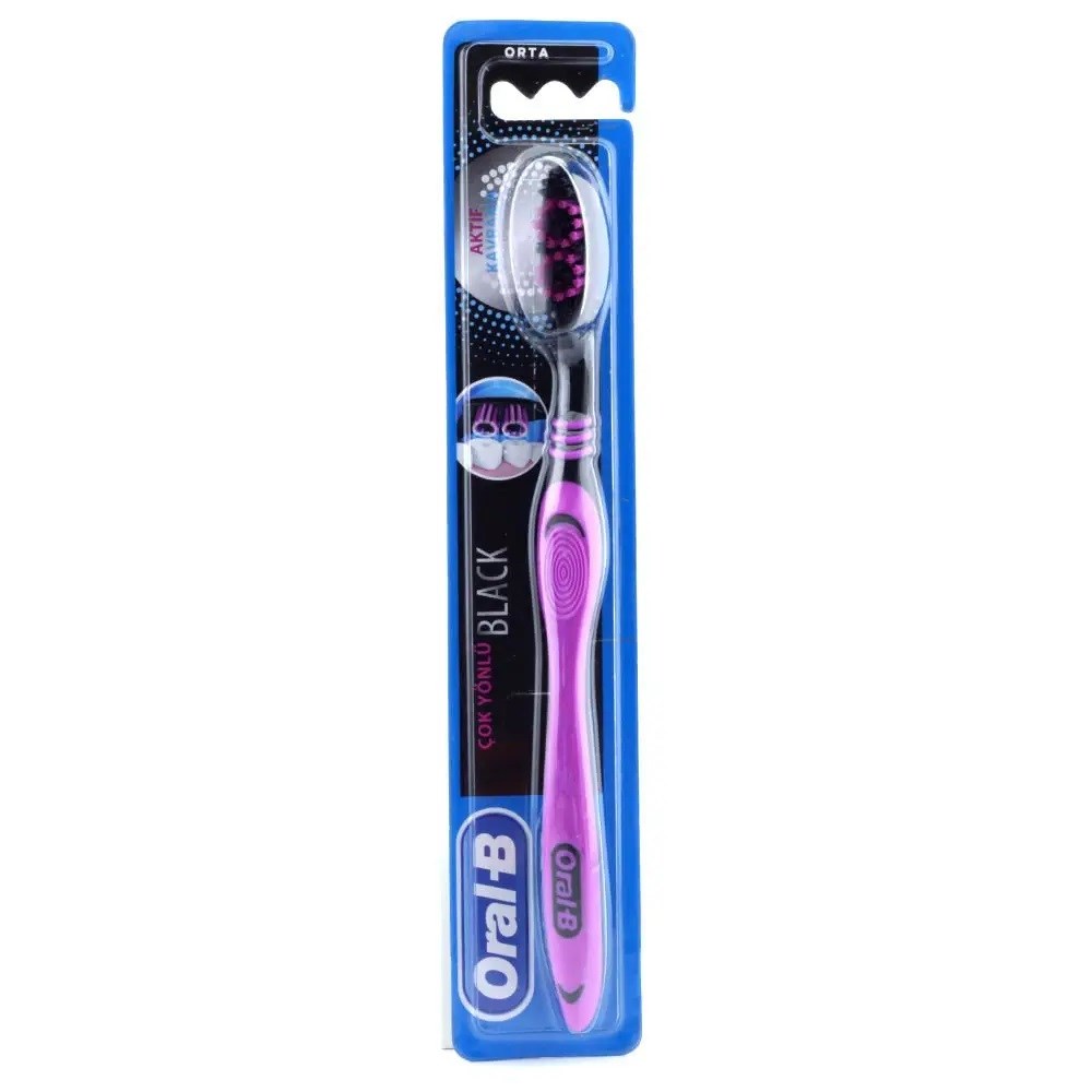 Oral-B Black Çok Yönlü Diş Fırçası Orta