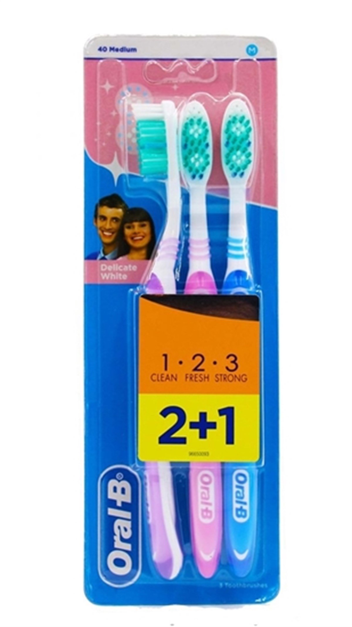 Oral-B Delicate White 40 Medium 2+1 Diş Fırçası