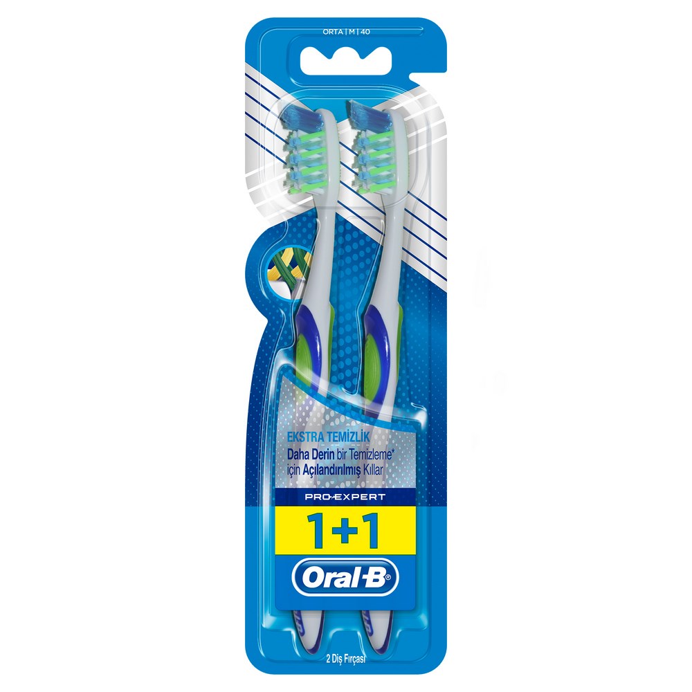 Oral-B Pro Expert Extra Clean 40 Med Diş Fırçası 1+1