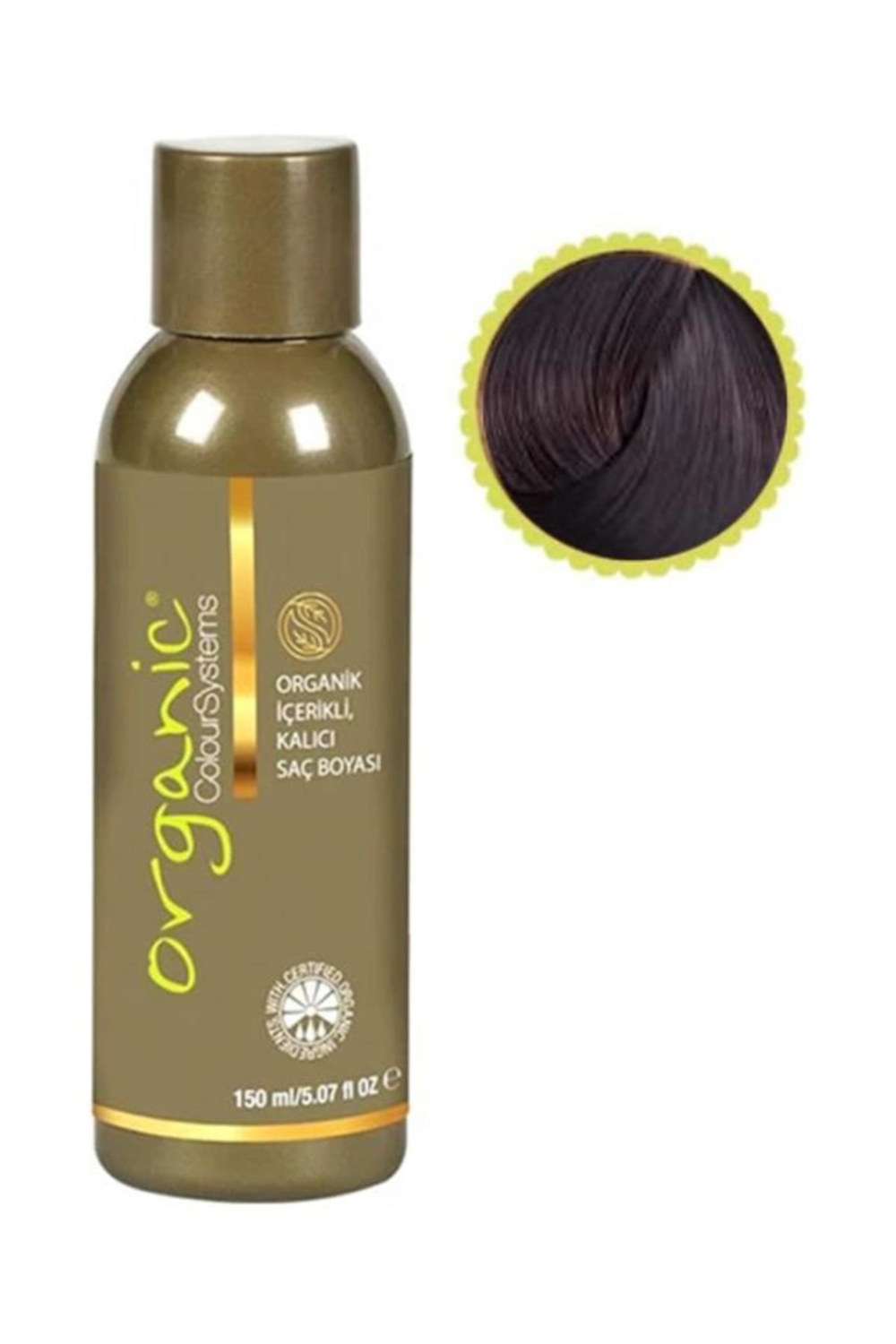 Organic Kalıcı Saç Boyası 150 Ml  2 Çok Koyu Kahve