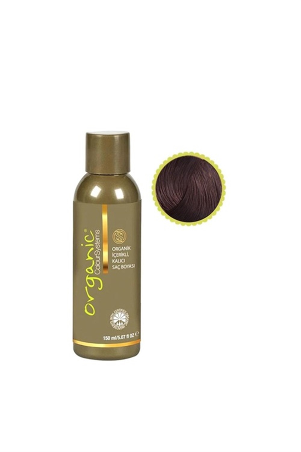 Organic Kalıcı Saç Boyası 150 Ml  5 Açık Kahve