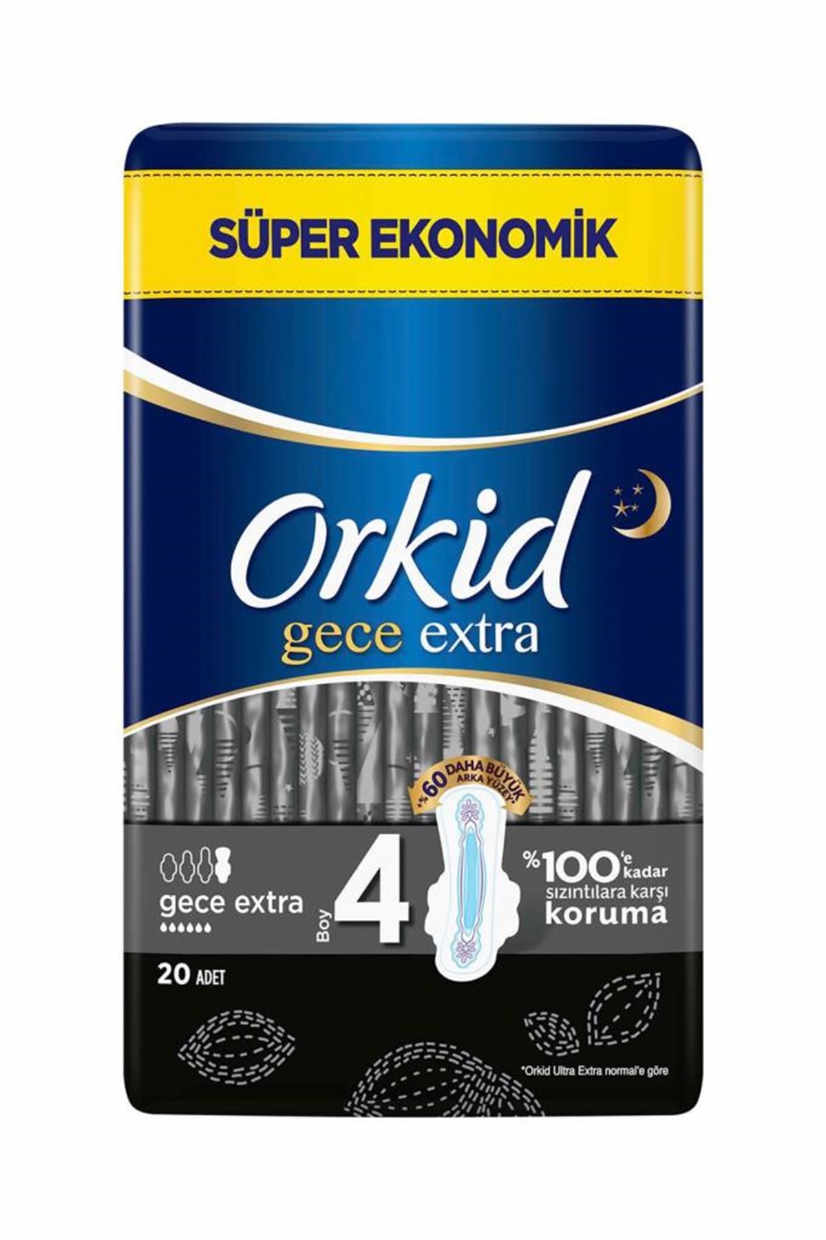 Orkid Ultra Extra Hijyenik Ped Gece Extra Süper Ekonomik Paket 20 Ped |  Cossta Cosmetic Station