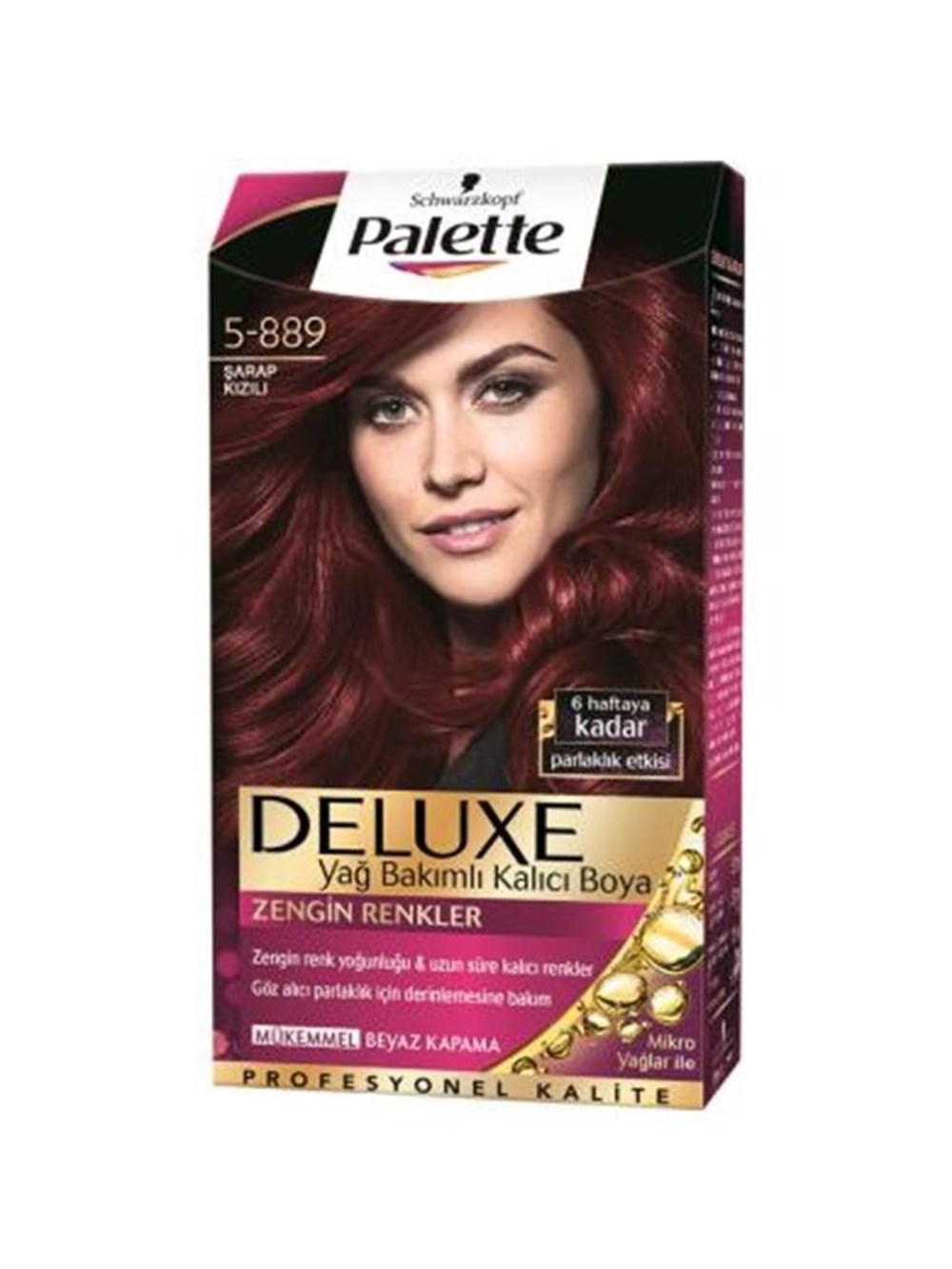 Palette Deluxe Set Saç Boyası 5.889 Şarap Kızıl