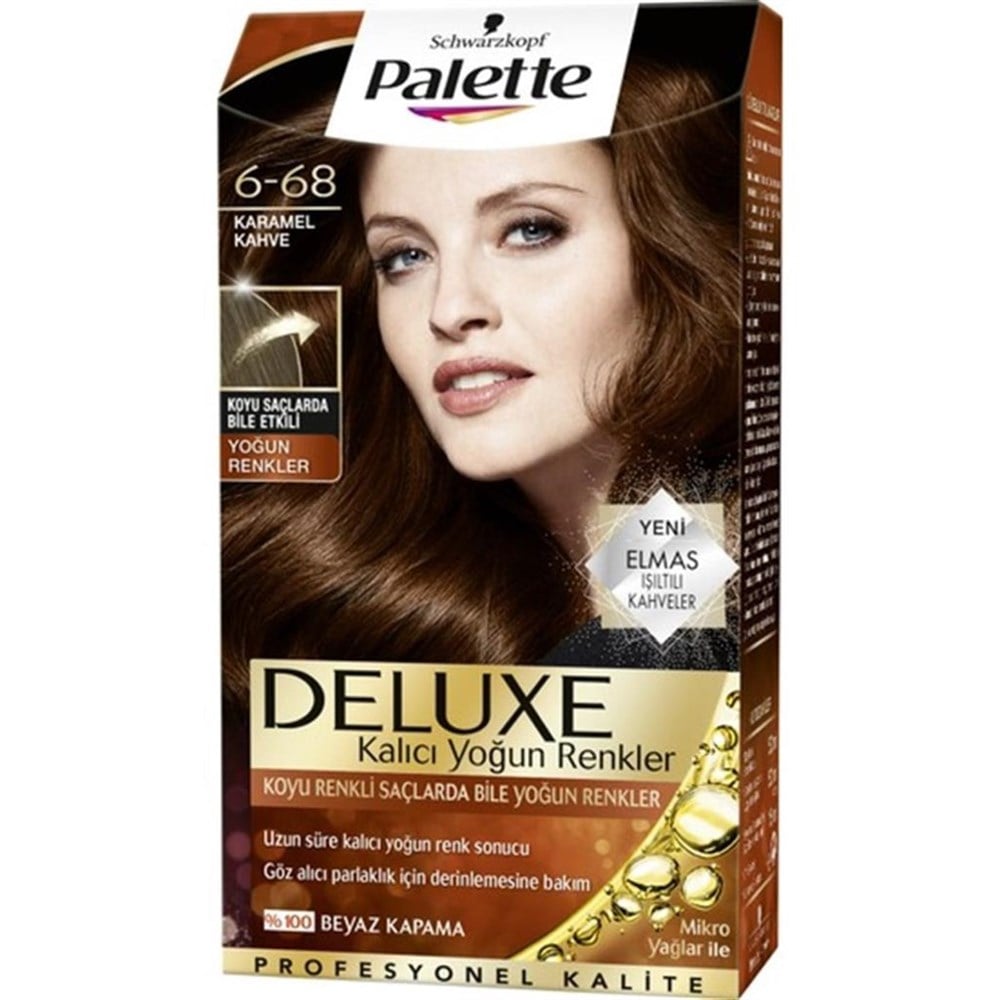 Palette Deluxe Set Saç Boyası 6.68 Karamel Kahve