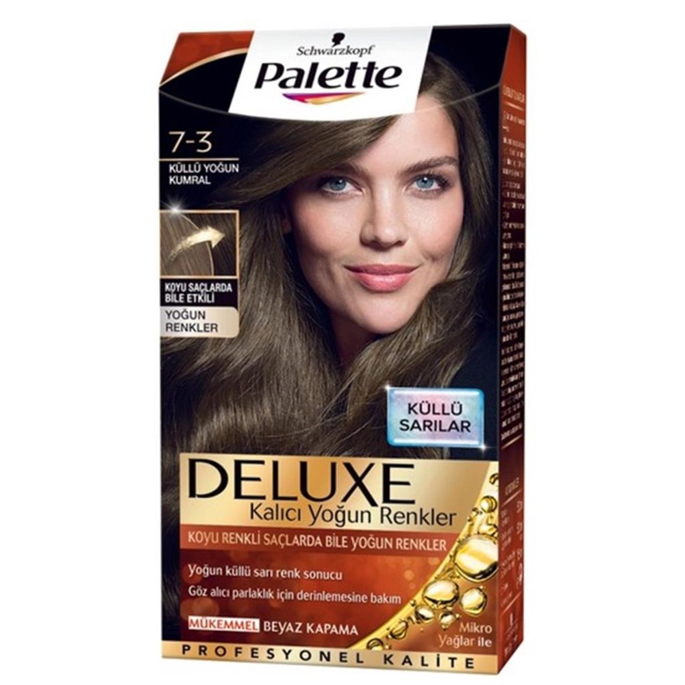 Palette Deluxe Set Saç Boyası 7.3 Küllü Yoğun Kumral