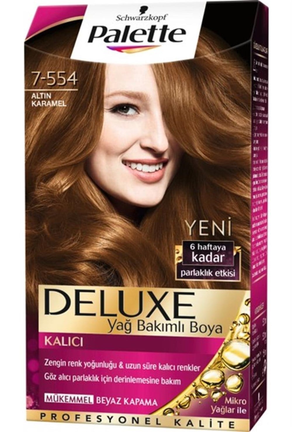 Palette Deluxe Set Saç Boyası 7.554 Altın Karamel