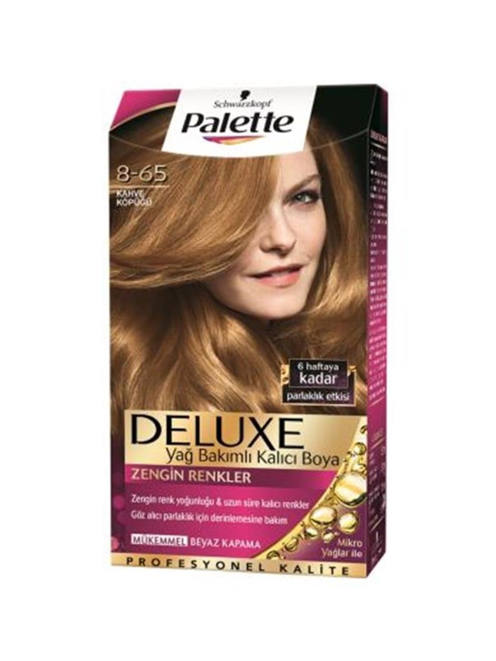Palette Deluxe Set Saç Boyası 8.65 Kahve Köpüğü