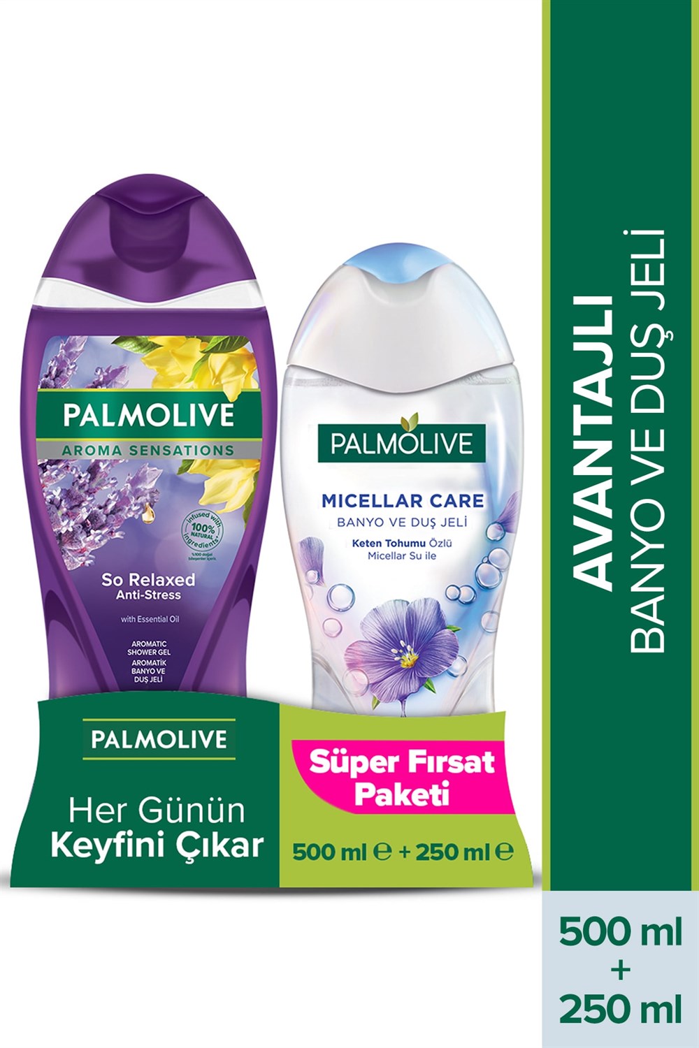 Palmolive Anti Stress  Duş Jeli 500 Ml + 250 Ml Micellar