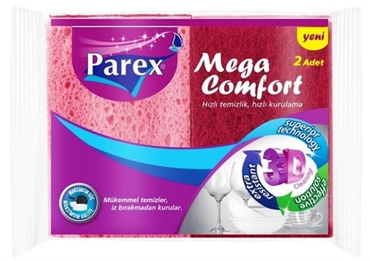 Parex Sünger Mega Comfort Düz 2 Li