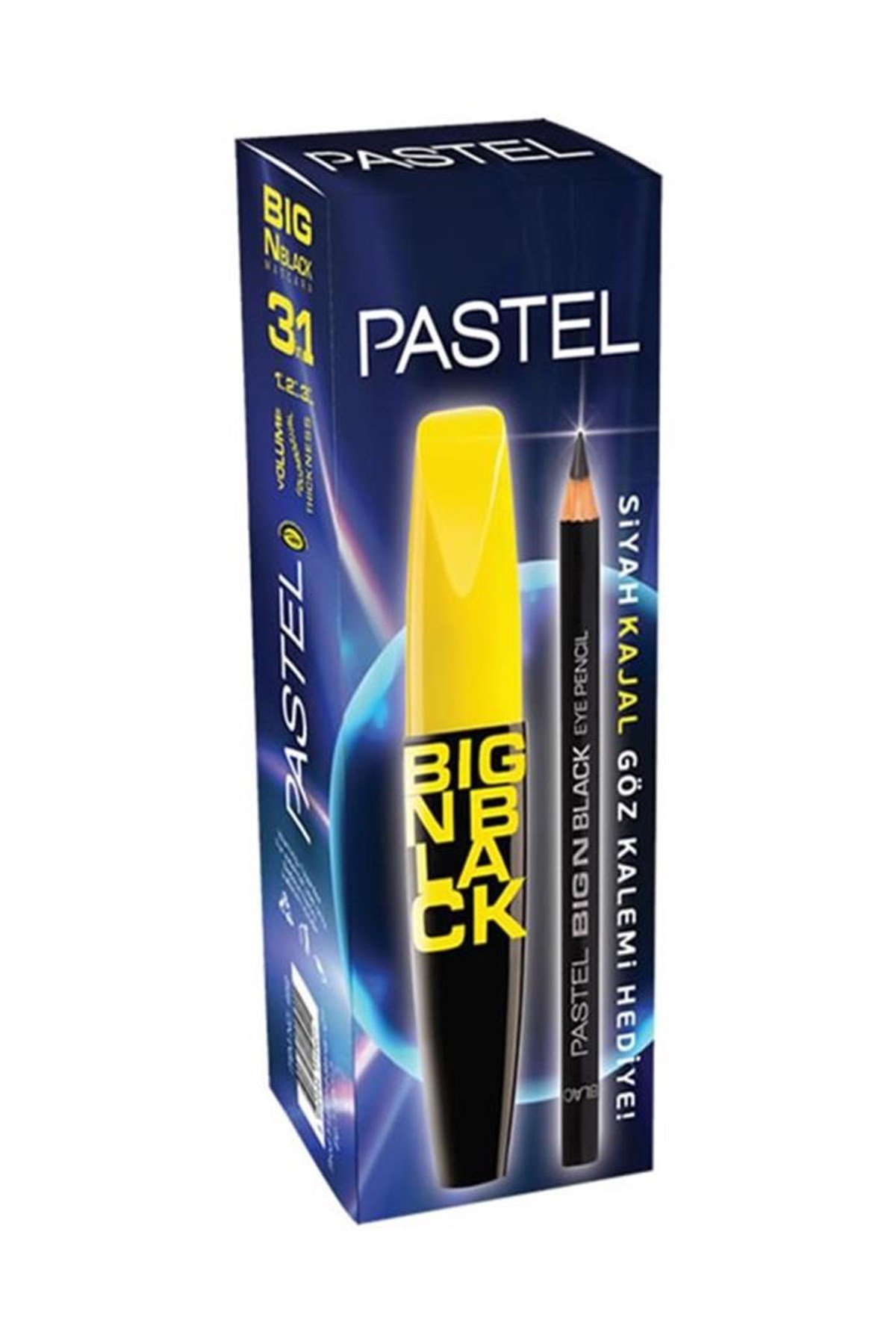 Pastel Big N Black Maskara Siyah Kajal Göz Kalemi Hediyeli