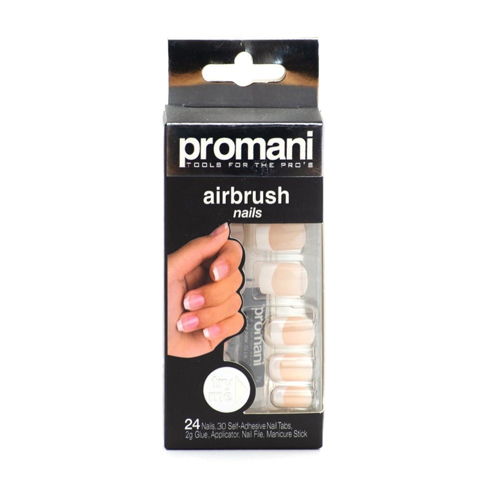 Promani Takma Tırnak French Airbrush Nails 5006
