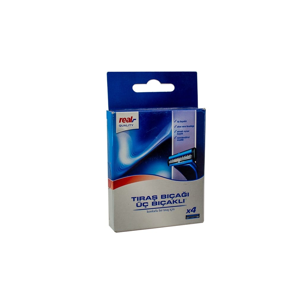 Real Quality Tıraş Bıçak X4 Üç Bıçaklı Yedek