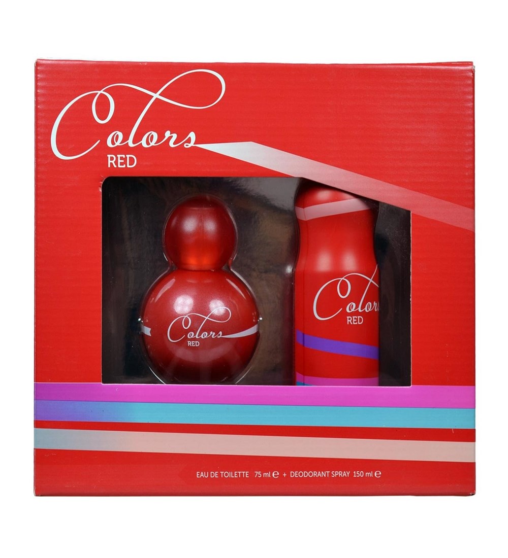Rebul Kofre Edt Colors Red Deodorant Hediyeli