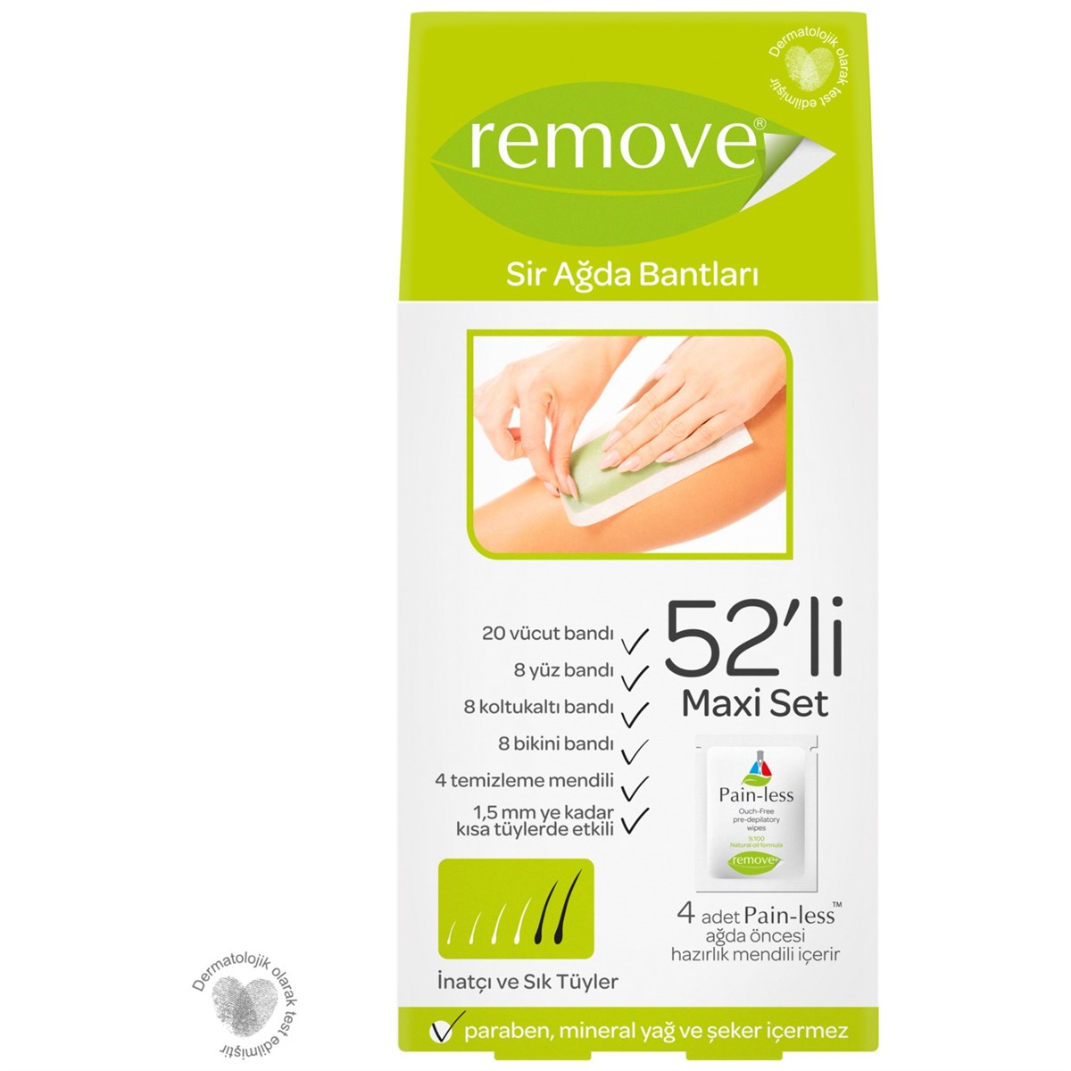 Remove Sir Ağda Bandı İnatçı Ve Sık Tüyler 52'Li