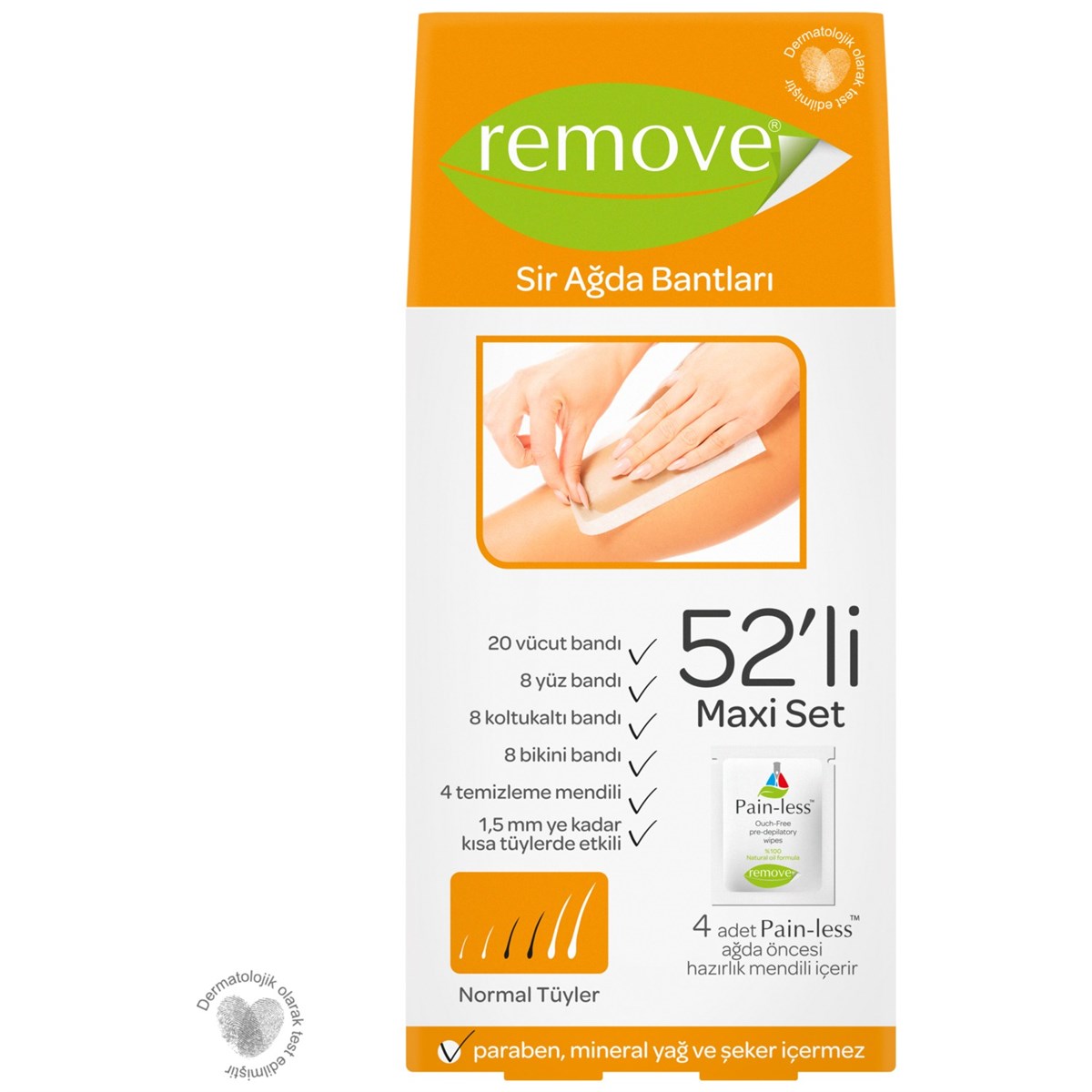 Remove Sir Ağda Bandı Normal Tüyler 52'Li