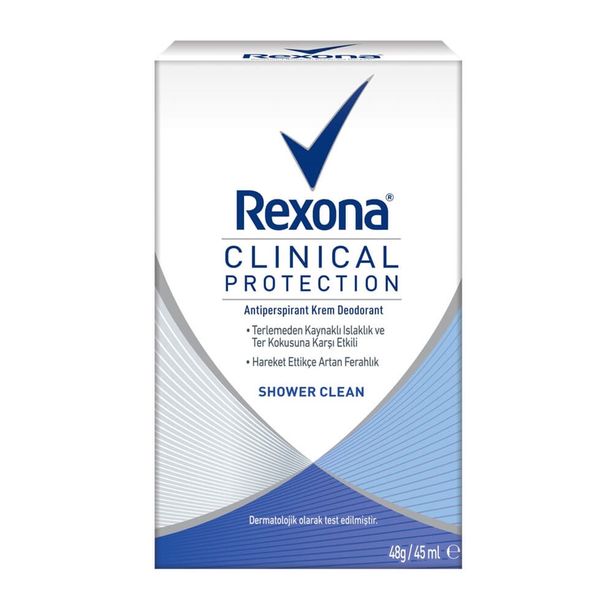 REXONA CLINICAL PROTECTION SHOWER CLEAN 45 ML KREM DEODORANT