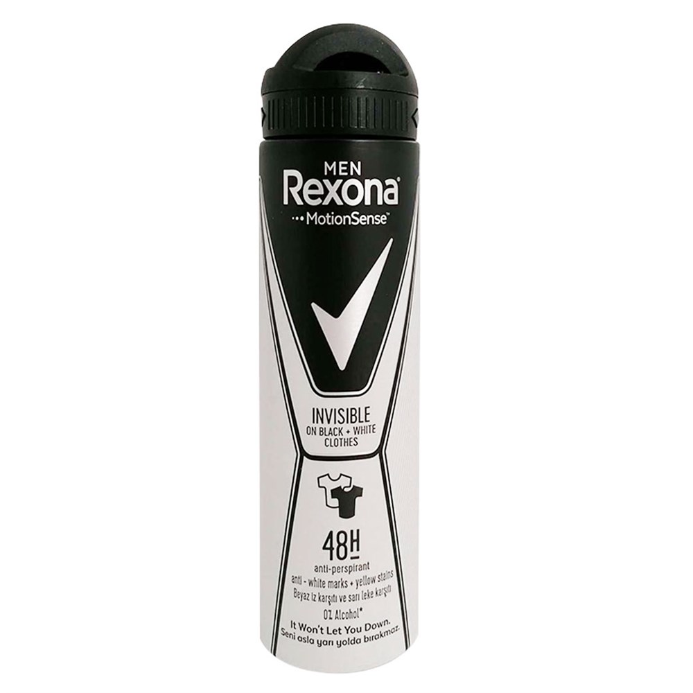 Rexona Deo 150 Ml Men Invisible Black+White