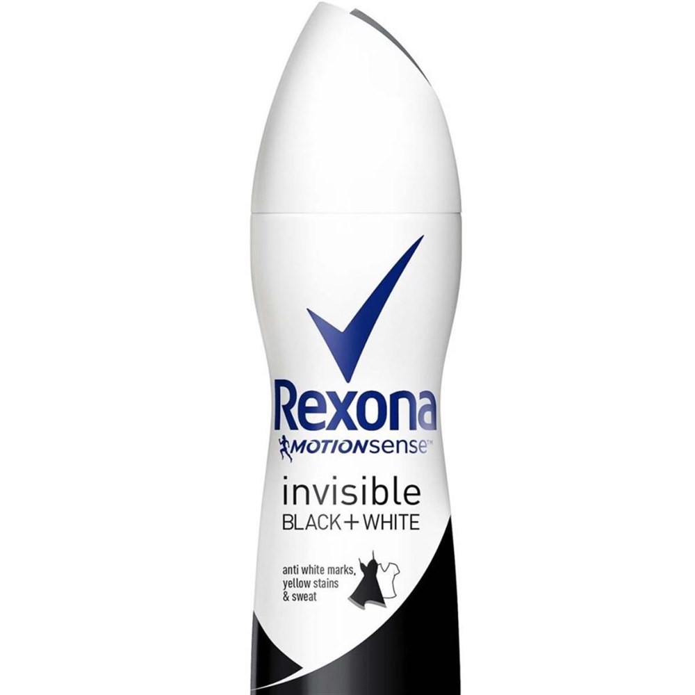 Rexona Women Invisible Black + White Deodorant 150 Ml