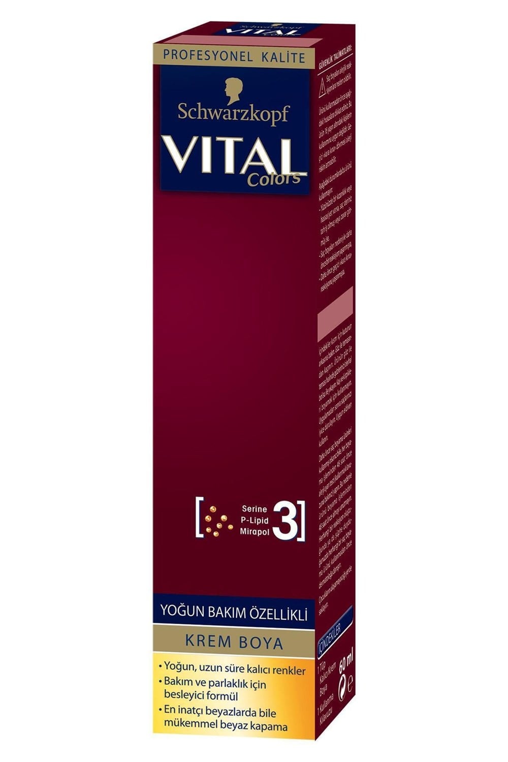 Schwarzkopf Vital Karamel Kumral Krem Saç Boyası 7-56 60 Ml