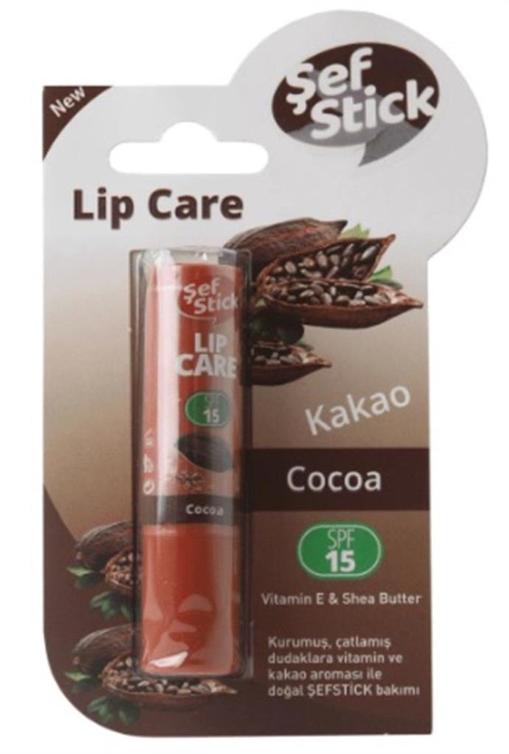 Şef Stick Lip Care Spf15 Kakao