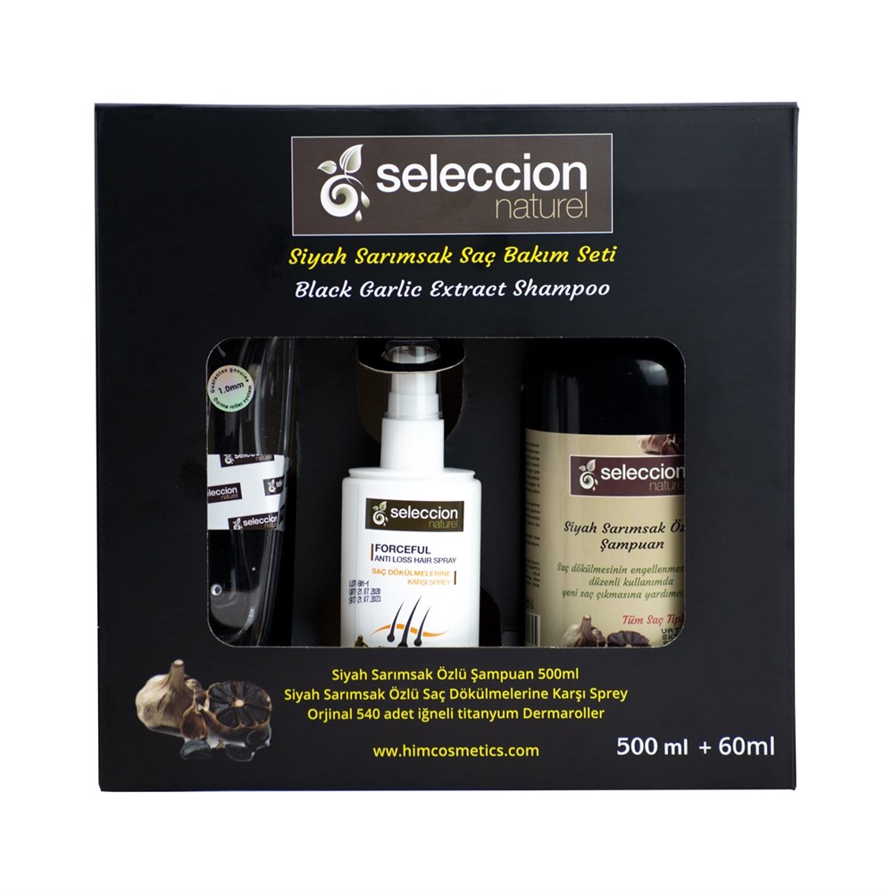 Seleccion Naturel 1 Sıyah Sarımsak Sac Bakım Setı 