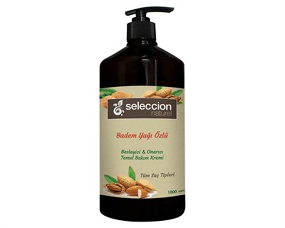 Seleccion Naturel 1000Ml Sac Kremı Badem Yagı Ozlu