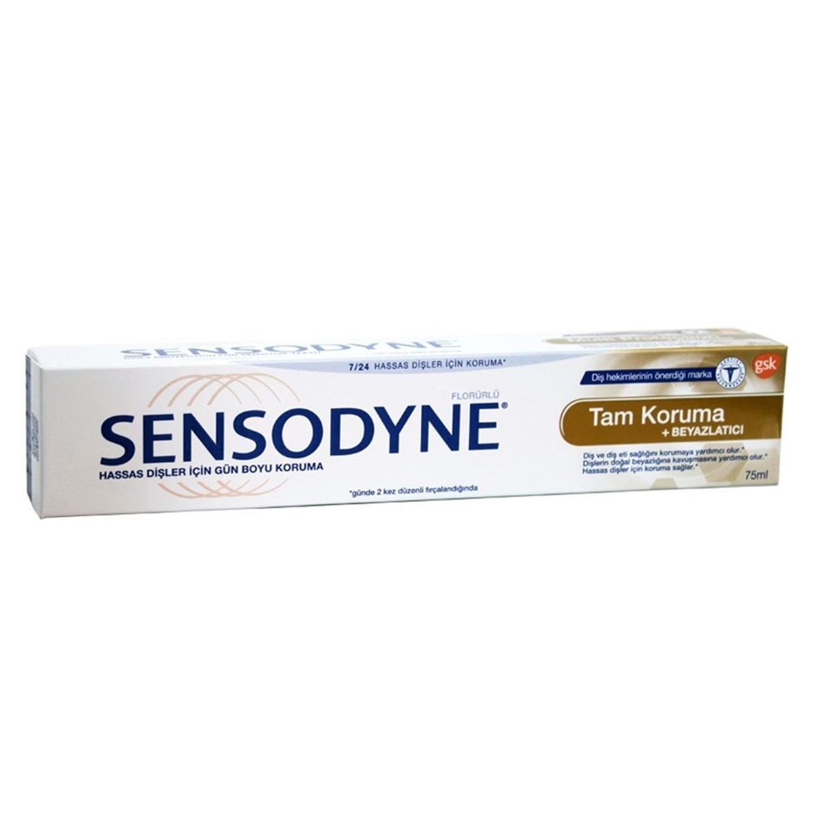 Sensodyne Tam Koruma & Beyazlatıcı Diş Macunu 75 Ml