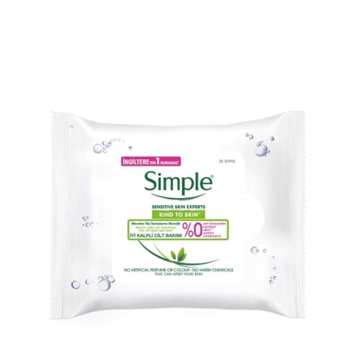 Simple Micellar Yüz Temizleme Mendili 25 Adet