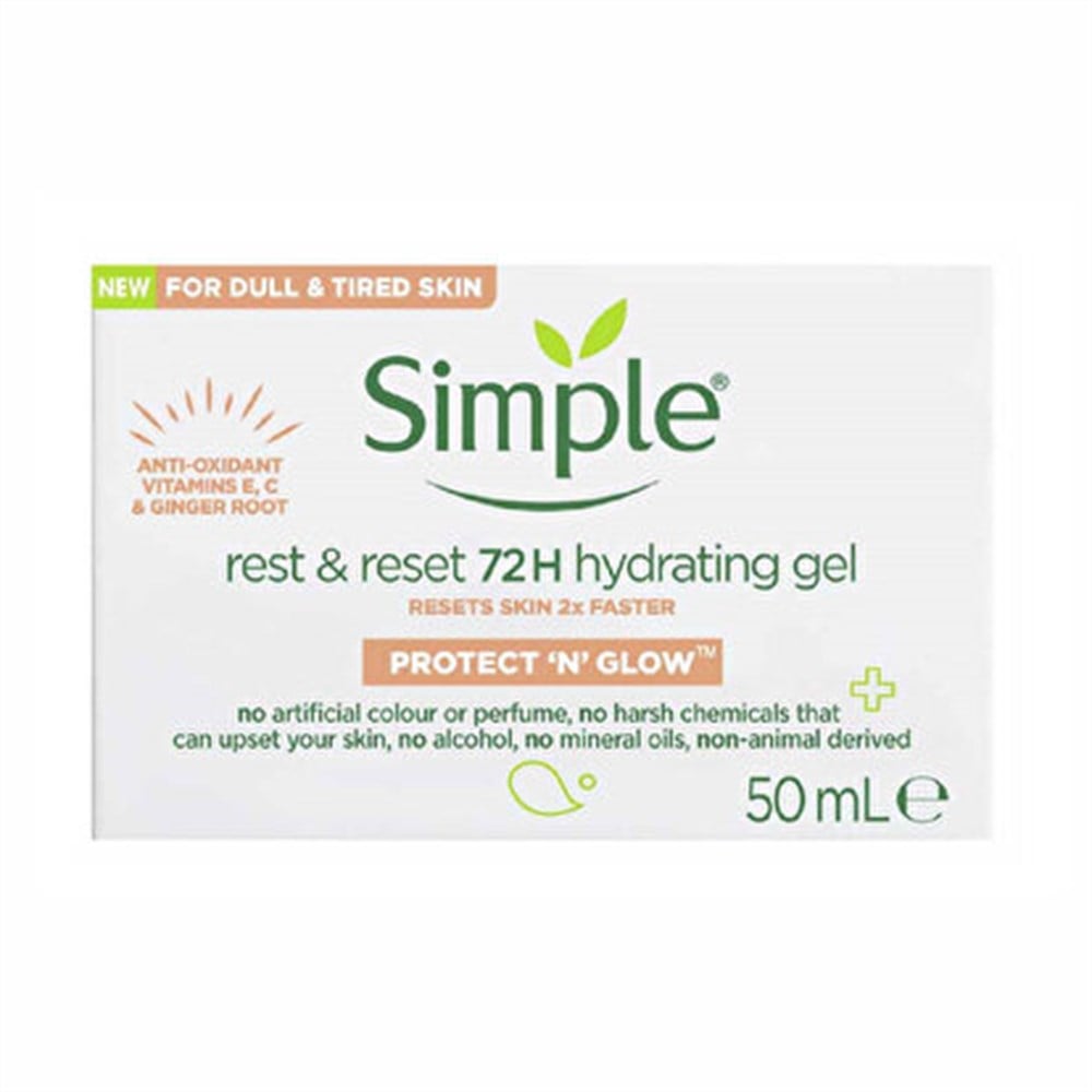 Simple Protect & Glow 72 Saat Nemlendirici Jel Krem 50 Ml