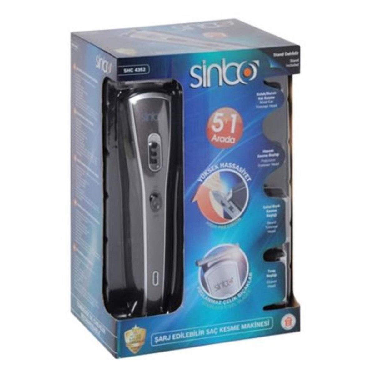 Sinbo SHC-4352 Şarj Edilebilir Saç Kesme Makinesi | Cossta Cosmetic Station