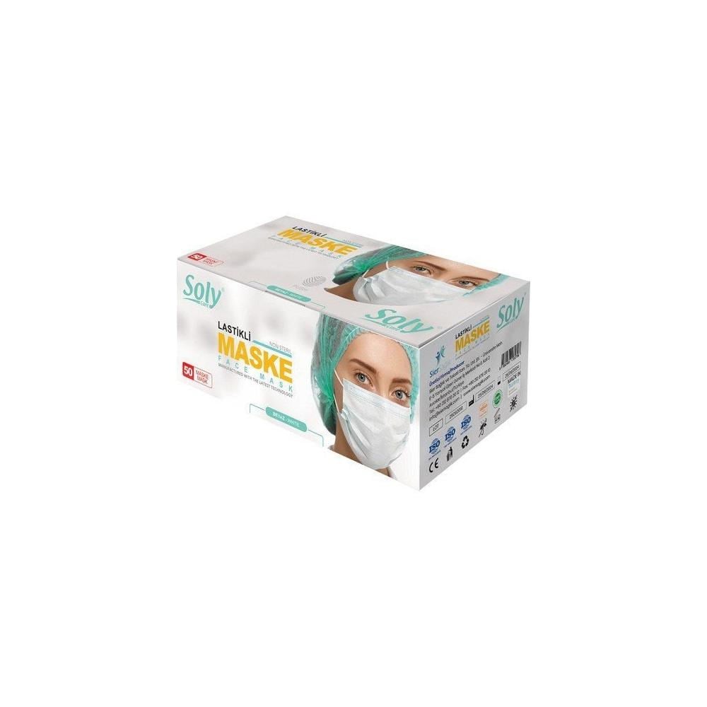 Soly Cerrahi Maske Paket 50'Li