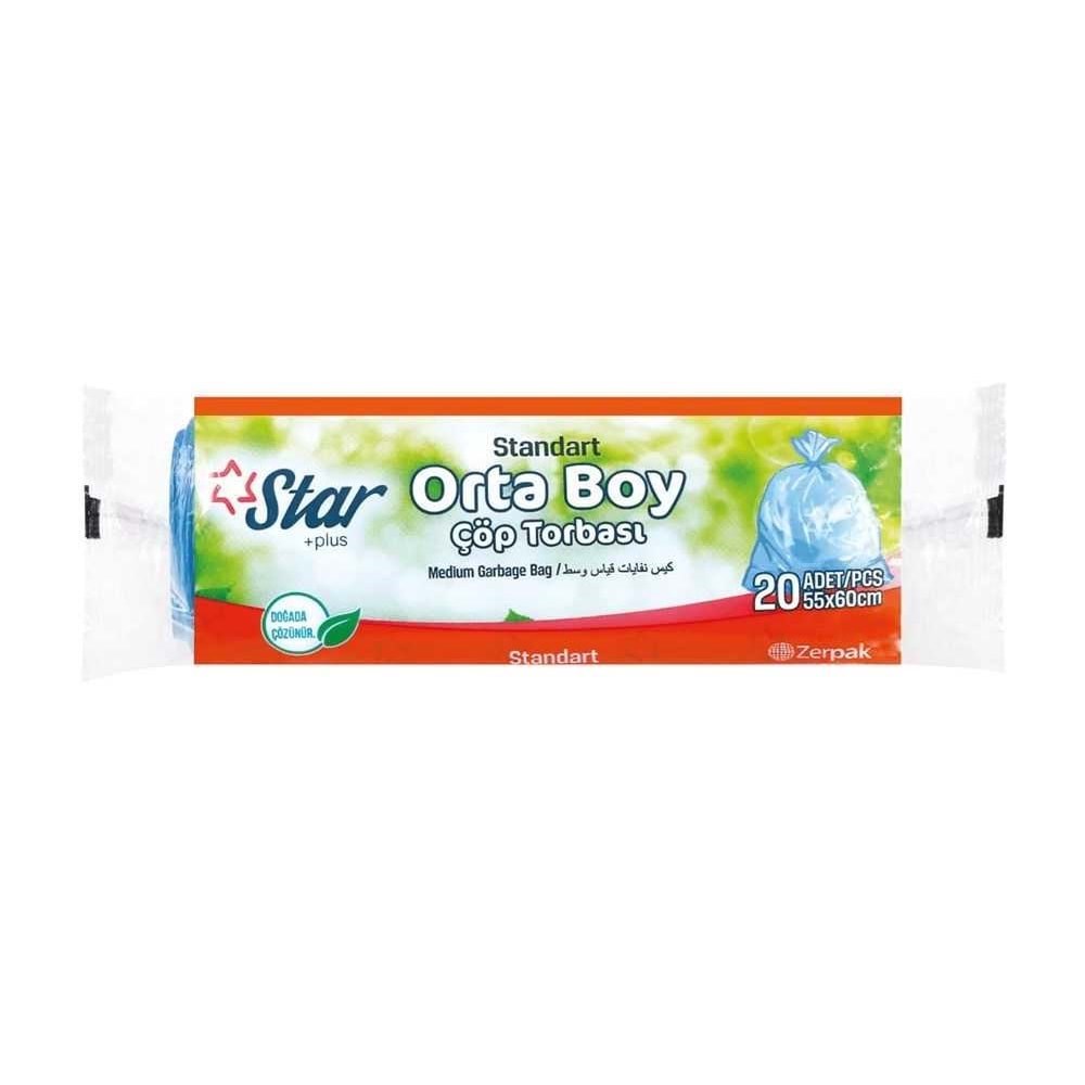 Star+Plus Çöp Torbası Orta Boy 20 Adet 