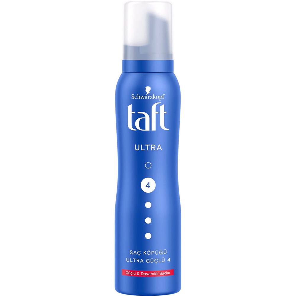 Taft Saç Köpük 150 Ml Ultra Güçlü 4 Mavi