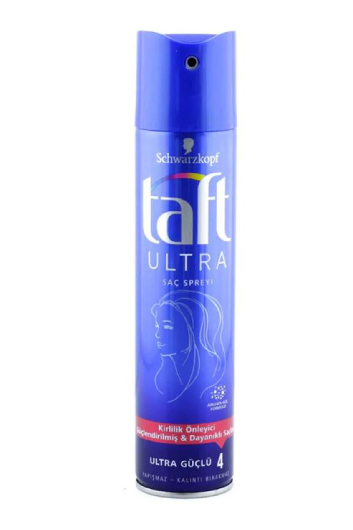Taft Ultra Saç Spreyi Ultra Güçlü 4 Kirlilik Önleyici 250 ML