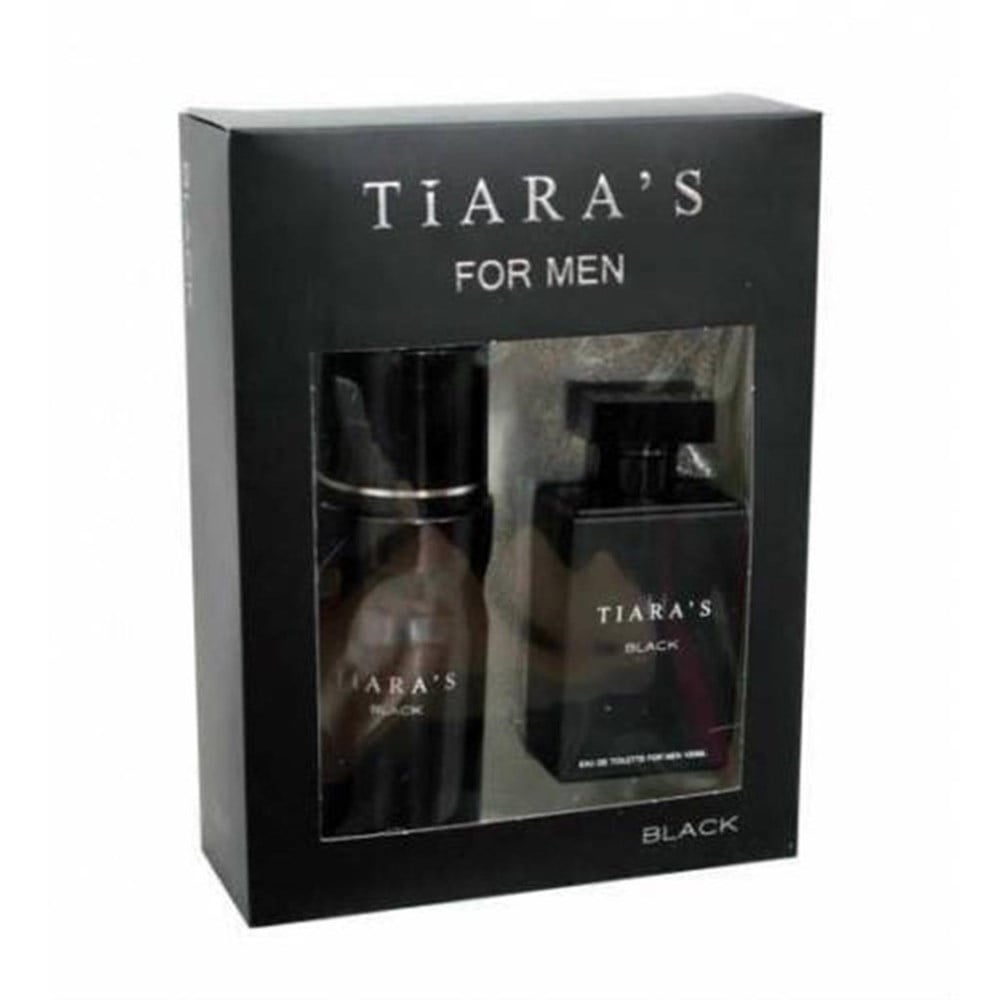 Tiaras Black Erkek Parfüm 100 Ml + Deodorant 150 Ml Set