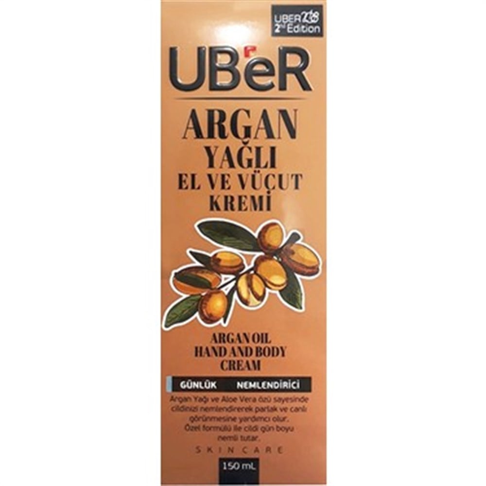 Uber El Ve Vücut Kremi Argan Yagli 150 Ml