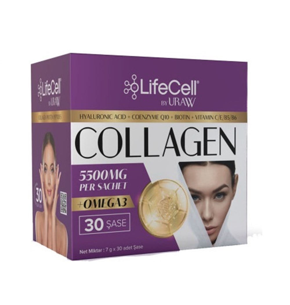 Uraw Collagen Omega 3 30 Saşe Takviye Edici Gıda