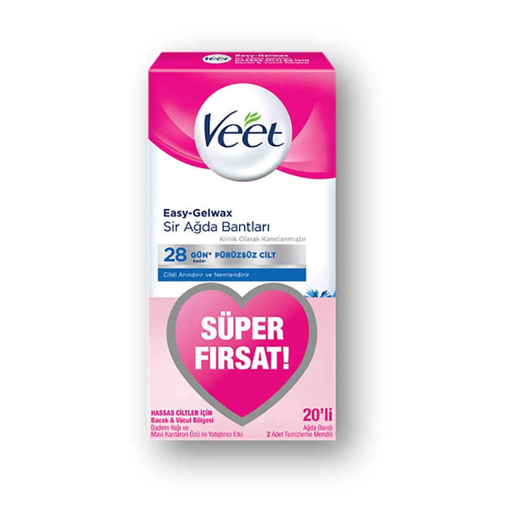Veet Hassas Ciltler İçin Ağda Bandı 20li 