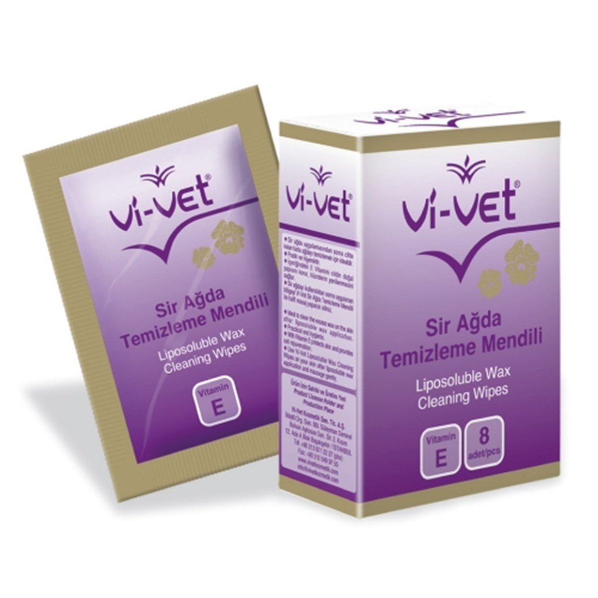 Vi-Vet Sir Ağda Temizleme Mendili 8 Adet