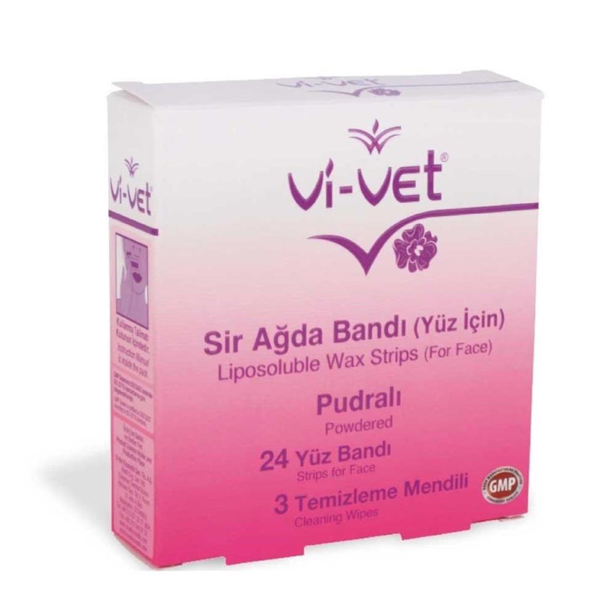 Vi-Vet Yüz İçin Sir Ağda Bandı Pudralı 24'lü