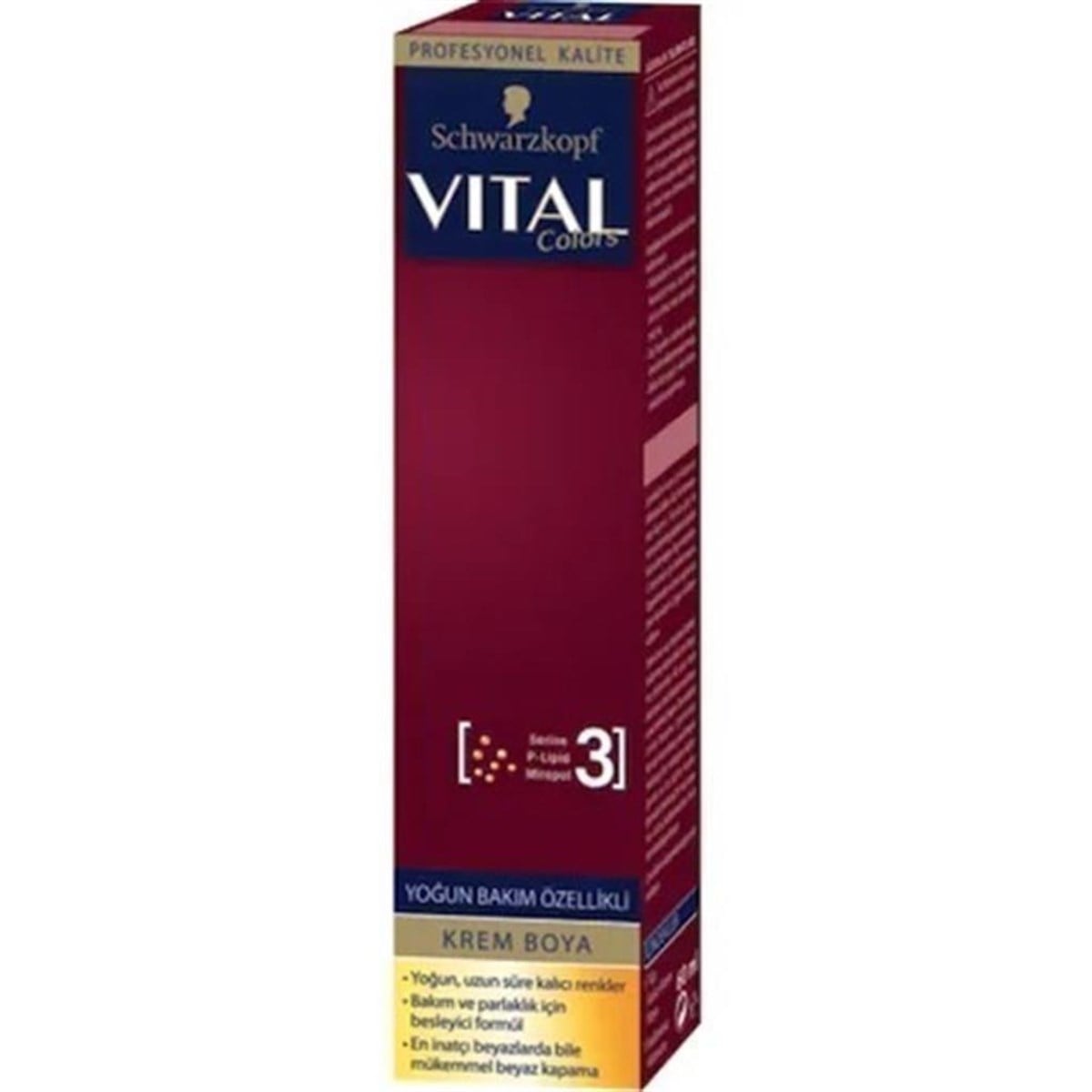 Vital Colors Tüp Krem Boya 3-65 Çikolata Kahve 60 ML