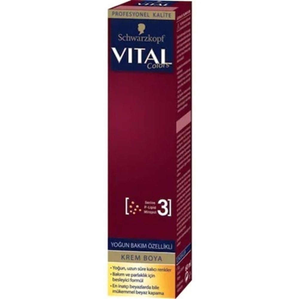Vital Colors Tüp Krem Boya 9-00 Küllü Sarı 60 ML