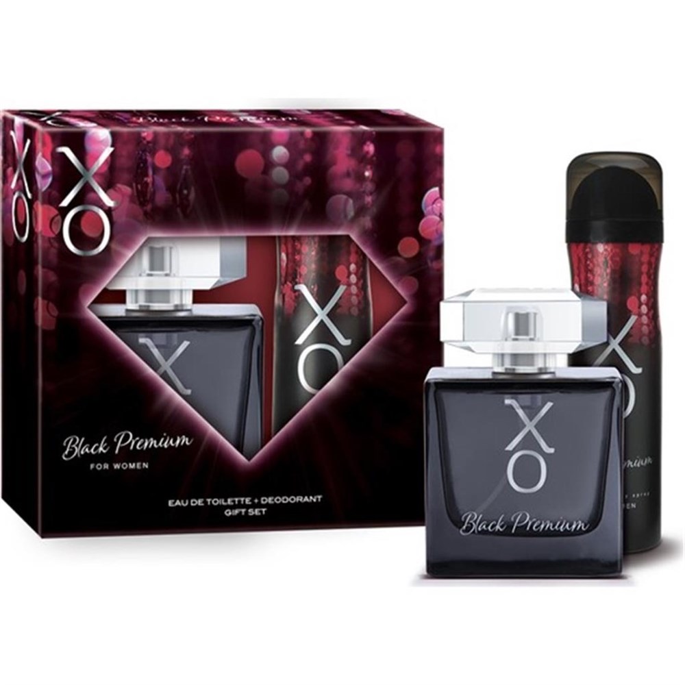 Xo Black Premium Edt 100 Ml + Deo 150 Ml Women