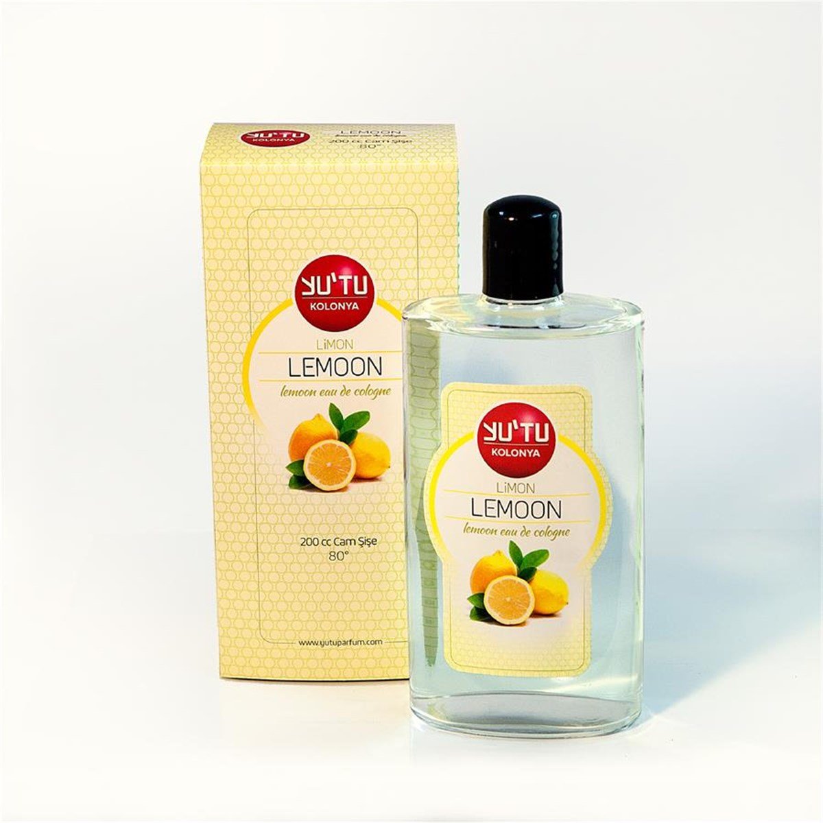 Yutu Cam Şişe Limon Kolonyası 200 Cc